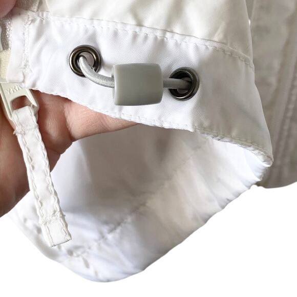 COLUMBIA Women's Full Zip Waterproof Windbreaker Jacket XL White Lightweight - Picture 3 of 6
